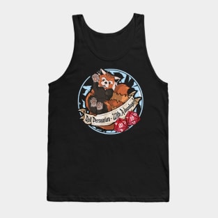 Dnd Red Panda "Roll Persuasion With Advantage" Cute D20 Dungeon Master Tank Top